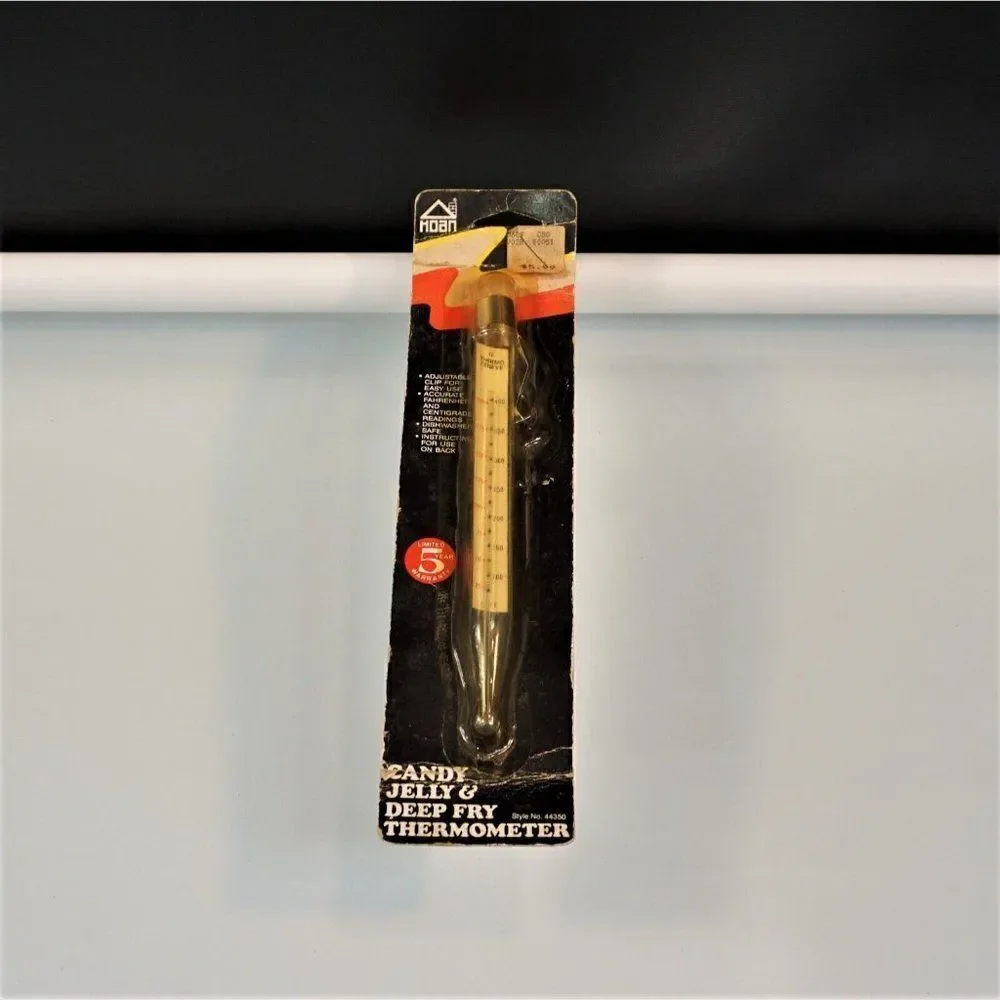 Vintage HOAN 1988 Thermometer Deep Frying Baking Candy Jelly Kitchenalia